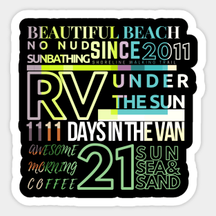 Sun Sea & Sand, Van Sticker
